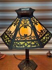 Antique Art Nouveau Pittsburgh  Slag Glass Lamp B   H  Style
