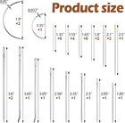 Heavy Duty Hand Sewing Needles Set - Large Eye Leather Sewing Needles For Hand S