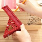 3d Multi-angle Measuring Ruler Aluminum Woodworking Square Miter Triangular Tool