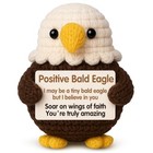 Faith Based Gifts For Women Men - Positive Crochet Bald Eagle With 