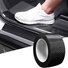 Car Carbon Fiber Vinyl Film Sticker Door Sill Scuff Anti Scratch Tape Protection