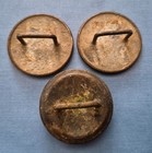 3 Antique Bridle Rosettes  One  d  Monogram Rosette   Two Flat Metal Rosette s