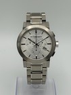 Burberry Bu9350 The City Silver Dial Chronograph Stainless Steel Men s Watch