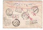 1936 Germany Registered Return To Sender Airmail Cover To Karachi India