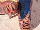 Fast n Fun Snakeskin Tiger Print Pointed Toe Kitten Heel Pumps Us 6 B