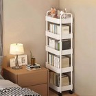 5 Tier Rolling Storage Cart Kitchen Utility Organizer Shelf Rack
