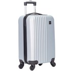 Travelers Club Hard Side 20-inch Spinner Rolling Carry-on Luggage  Silver