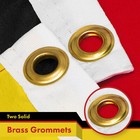 New G128 Germany Flag German 2-pack 3x5 Ft Printed 150d Polyester Brass Grommets