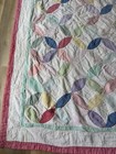 Orange Peel Quilt Shabby Chic Vintage 64x80 Cottage Boho Repairs Needed