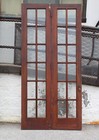 Salvaged Pair Of Antique 45  Divided Light French Doors  Early 1900 s  Ned2456b