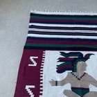 Vintage Mexican Blanket Wall Hanging Art Mayan Tribal Decor Southwest 48x79