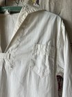 Antique 20s 30s Sailor Top Navy Naval Pocket Twill White  As Is