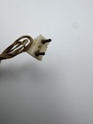 Vintage Miniature Dollhouse Brass Candle Lamp With Plugin Cord No Shade Or Bulb