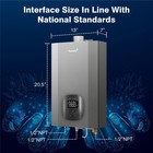 Natural Gas Tankless Water Heater With Vent Pipe Indoor Max4 3gpm 100000btu Used