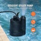 Submersible Utility Pump Sump Pump 1 3 Hp 2450 Gph 30 Ft Head Water Pump