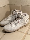 Vintage Original Woman   s Reebok Freestyle White Blue Size 8 5 1980s Aerobics