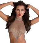 Chainmail Bra Butted   Girl Antique Sexy Lady Beach Top Ring Lingerie   10 Mm  