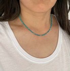 Turquoise Choker Necklace Gold Fill  Sterling Silver  Rose Gold Fill 
