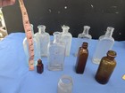 Vintage To Antique Glass Bottles Apothecary Medicine Empty Lot Of 10