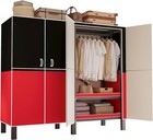 Heavy Duty Clothes Rack With Cover  Magnetic Doors  Portable Wardrobe