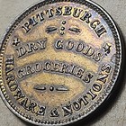 1863 Pittsburgh Pa Civil War Store Card Token Fuld 765r-3a High Grade Toned