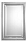 Uttermost 08027 Alanna Vanity Mirror Beveled Dimentional Stepped Edges
