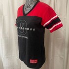 Garth Brooks Country Music Womens Gray Red Tour Jersey Shirt Short Sleeve Large