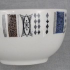 Britamic Bridgwood Ironstone Kelvin Pattern 6 Small Bowls England Mcm Atomic Vtg
