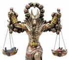 Ebros Anubis By Ankh Altar Weighing The Heart Against Feather Figurine 9  Tall