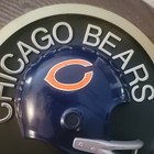 Chicago Bears 1970 s 14  Round Football Helmet Wall Plaque Nfl Vintage 