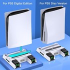 New For Playstation 5 Dualsense Controller Charging Station Ps5 Cooling Fan
