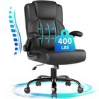 Big And Tall Office Chair 400lbs Wide Seat Ergonomic Computer Desk Chair High