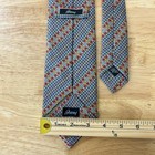 Brioni Italy Silk Tie Geometric Pattern Luxury Italian Designer Mens Necktie