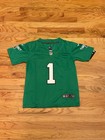 Jalen Hurts  1 Philly Eagles Kid Jersey Kelly Green Youth Medium Stitched