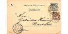 1900 W  rttemberg Postcard German Empire Postal History Gebr  Hoening Ravensburg