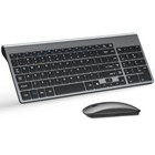 Ultra Slim Wireless Keyboard And Mouse Combo  Silent Compact Keyboard Mouse Set