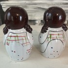 Original Vintage Black Americana Salt Pepper Shaker Large Size
