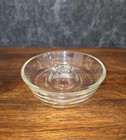 Vintage Hazel Atlas Clear Glass Ashtray Round No-mess-er Cigarette Cigar Holder