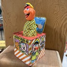 Vintage 1969 Mattel  Wind Up Toy Jack In The Box Works Good Condition