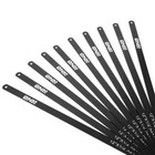 10 Pcs 12  Long High Carbon Steel Hacksaw Replacement Blade W 24 Teeth Per Inch