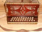 Vintage Supertone Hohner 16 30 Button Wood Accordion W case  Works  Sold As Is 