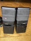 Bose Mediamate Computer Speaker Pair With Ac Adapter   Audio Cable Flaws Read