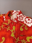 Vintage Pacific Isle Creations Of Hawaii Men s Red Button Shirt Pocket Tiki  N