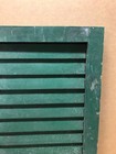 Antique Pair 14x27 House Window Wood Louvered Shutters Shabby Vtg Chic 761-26b