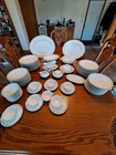 P t  Bavaria Tirschenreuth Porcelain China 77 Piece Dinnerware Yellow Floral