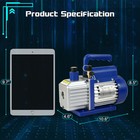 3 5cfm Rotary Vane Deep Vacuum Pump 1 4hp Ac Air Tool R410a R134 Hvac Refrigeran