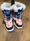 Snow Boot Toddler Girls Bluey Waterproof Winter Boots Faux Fur Lined Size 9- Nwt