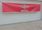 Huge 12  Vintage 90s Ducati Motorcycle Dealer Display Sign Racing Banner Oem Nos
