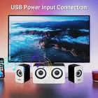 Usb Computer Speakers Wired Bass Subwoofer Stereo System For Desktop Laptop Pc