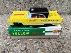 Vintage Kyoei  Friction Yellow Taxi 6in Car Original Box  1960 s  Tin Toy  Japan